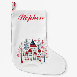 Nordic Village mit persönlicher Touch Kleiner Weihnachtsstrumpf