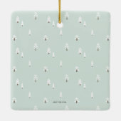 Nordic Village Weihnachts-Foto Ornament (Rückseite)