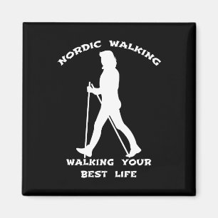 Nordic Walking - Das beste Leben Magnet