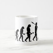 Nordic Walking Evolutionstheorie des Gehens Kaffeetasse (Mittel)