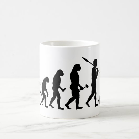 Nordic Walking Evolutionstheorie des Gehens Kaffeetasse (Mittel)