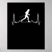 Nordic Walking Heartbeat Poster (Vorne)