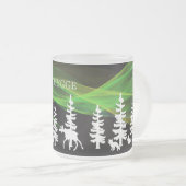 Nordic Walking in Weiß mit Nordlichter Mattglastasse (VorderseiteRechts)