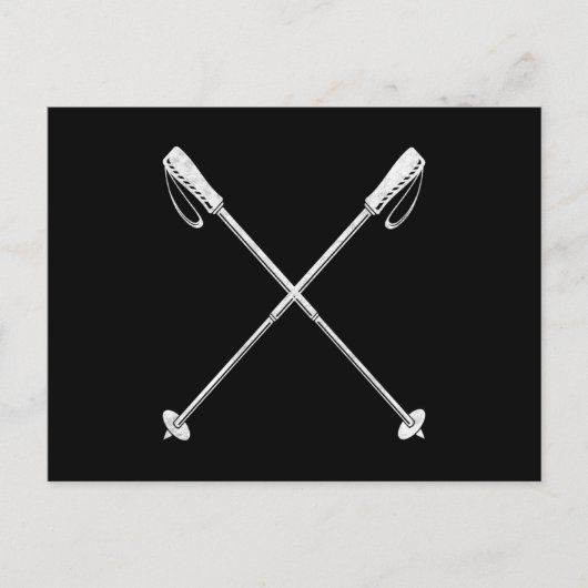 Nordic Walking Sticks Sport Postkarte (Vorderseite)