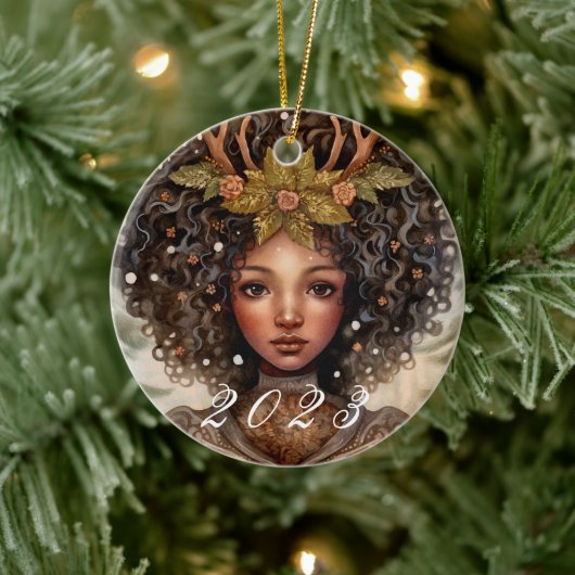 Nordic Weihnachten Goddess Ornament mit individuel (Baum)