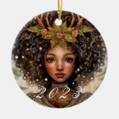 Nordic Weihnachten Goddess Ornament mit individuel (Vorne)