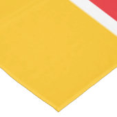 Nordic White Snowflake Bright Red Gelb Streifen Tischdecke (Schrägansicht)