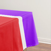 Nordic White Snowflake Bright Red Lila Stripes Tischdecke (Beispiel)