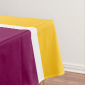 Nordic White Snowflake Burgundgelbe Streifen Tischdecke (Beispiel)