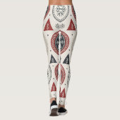 Nordic Winter Leggings – Scandinavian Geometric (Rückseite)