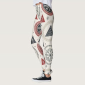 Nordic Winter Leggings – Scandinavian Geometric (Links)