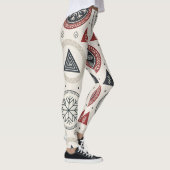 Nordic Winter Leggings – Scandinavian Geometric (Rechts)