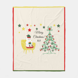 Nordic Winter Red White Niedlich Bear Frohe Weihna Fleecedecke