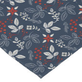 Nordic Winter Seamless Muster Kurzer Tischläufer (Ecke)