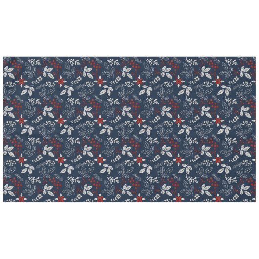 Nordic Winter Seamless Muster Tischdecke (Vorderseite (Horizontal))