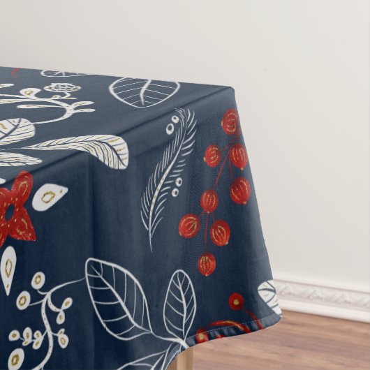 Nordic Winter Seamless Muster Tischdecke (Beispiel)