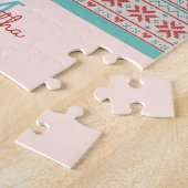 Nordic Winter Sweater Imitate Strick Muster Monogr Puzzle (Seite)