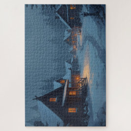 Nordic Winter Village Jigsaw Puzzle