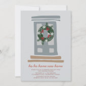 Nordic Winter Weihnachtshaus Feiertagskarte (Vorderseite)