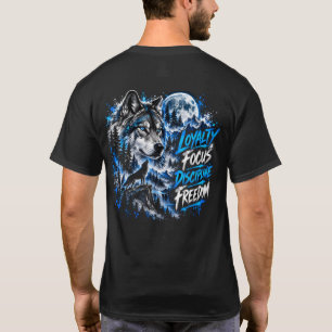 Nordic Wolf – Bergwald-Wildnis-T-Shirt T-Shirt