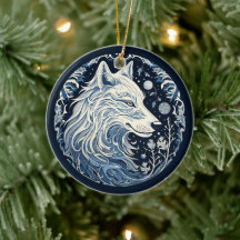 Nordic Wolf Ornament