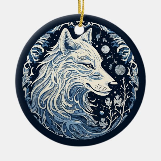 Nordic Wolf Ornament (Vorne)