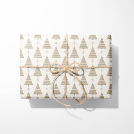 Nordic Wooden Weihnachtsbaum Geschenkpapier