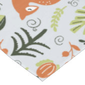 Nordic Woodland Fox Winterweihnachtsbaum Tischdecke (Schrägansicht)