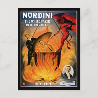 Nordini ~ Der weiße Fakir in der Hölle des Teufels Postkarte