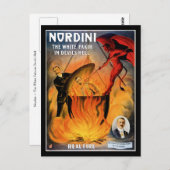 Nordini ~ The White Fakir in Devil's Hell Postkarte (Vorne/Hinten)