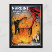 Nordini ~ The White Fakir in Devil's Hell Postkarte (Vorderseite)