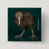 Nordinsel-Brown-Kiwi Button (Vorderseite)