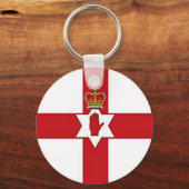 Nordirische Flagge Schlüsselanhänger (Vorderseite)