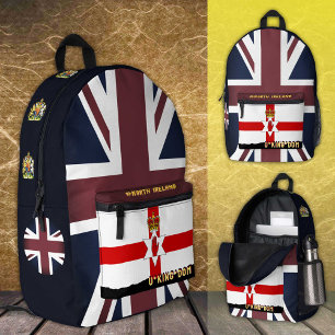 Nordirische Flagge, Vintage Britische Flagge, Ulst Bedruckter Rucksack