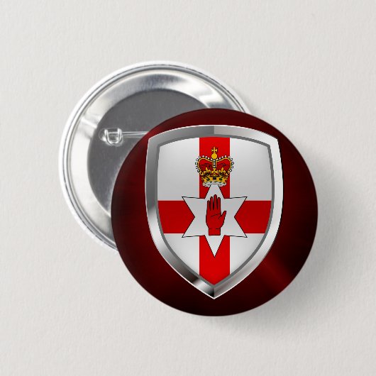 Nordirisches MetallEmblem Button (Vorne & Hinten)