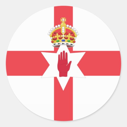 Nordirland-Aufkleber Runder Aufkleber (Vorderseite)