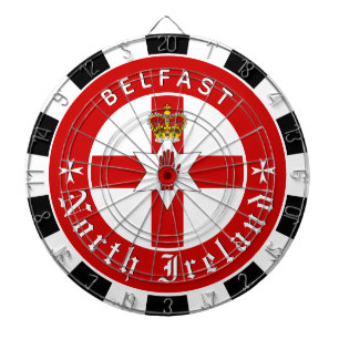 Nordirland Dartboard, Ulster Flag Darts / Spiel Dartscheibe