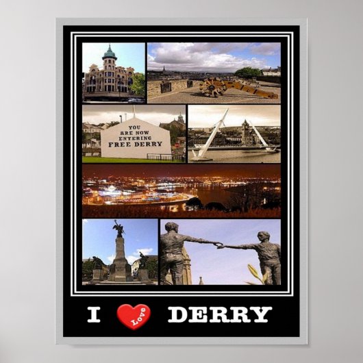 Nordirland - Derry - I Liebe - Poster (Vorne)