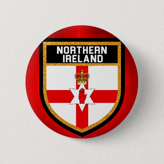 Nordirland-Flagge Button (Vorderseite)