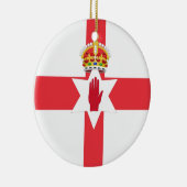 Nordirland-Flagge Keramik Ornament (Rechts)