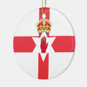 Nordirland-Flagge Keramik Ornament (Links)