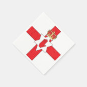 Nordirland-Flagge Serviette (Ecke)