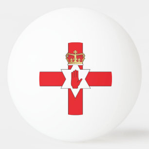 Nordirland-Flagge Tischtennisball