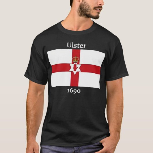 Nordirland-Flagge, Ulster, 1690 T-Shirt (Vorderseite)