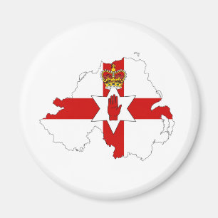 Nordirland-Flaggenkarten-Königreich-Land s Magnet