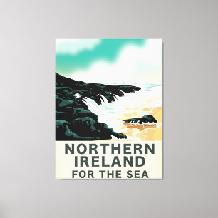 Nordirland für das Meer Leinwanddruck