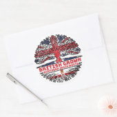 Nordirland Irish Ulster UK Vereinigtes Königreich Runder Aufkleber (Umschlag)