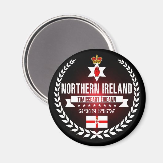 Nordirland Magnet (Vorderseite/Rückseite)