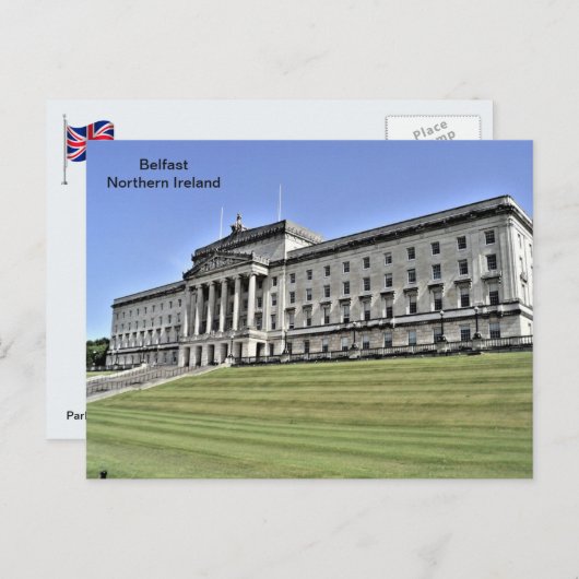 Nordirland, Parlament Gebäude, Belfast Postkarte (Vorne/Hinten)