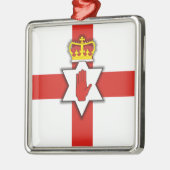 Nordirland Pride Silbernes Ornament (Links)